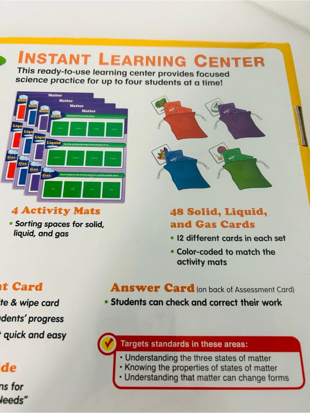 Science NWOT Sealed Instant Learning Center “Matter” Educational Kit Ages 6+